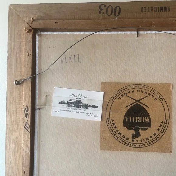 Original Don Ossner Beach Framed Art - Picture 3 of 6